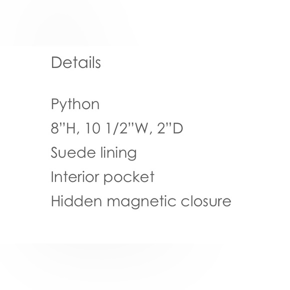 Gorgeous Adriana Castro Python Eva Clutch Custom Made - Picture 10 of 10